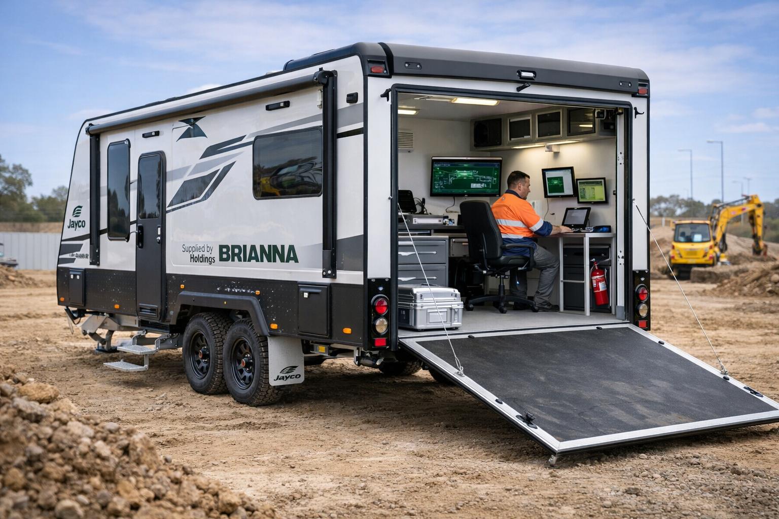 Mobile field testing lab and remote operations office