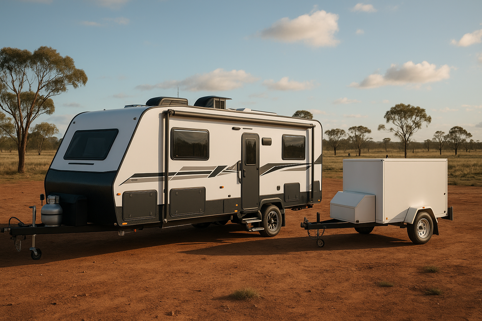 Caravan and toy hauler